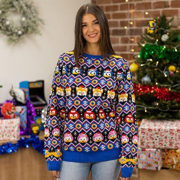 Sonic The Hedgehog Ugly Sweater画像