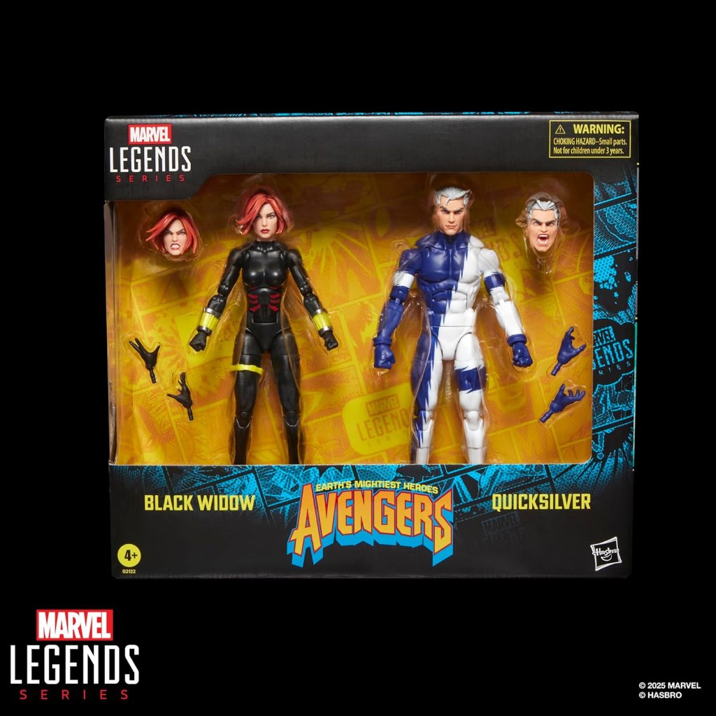 Marvel Legends Avengers Black Widow and Quicksilverの画像