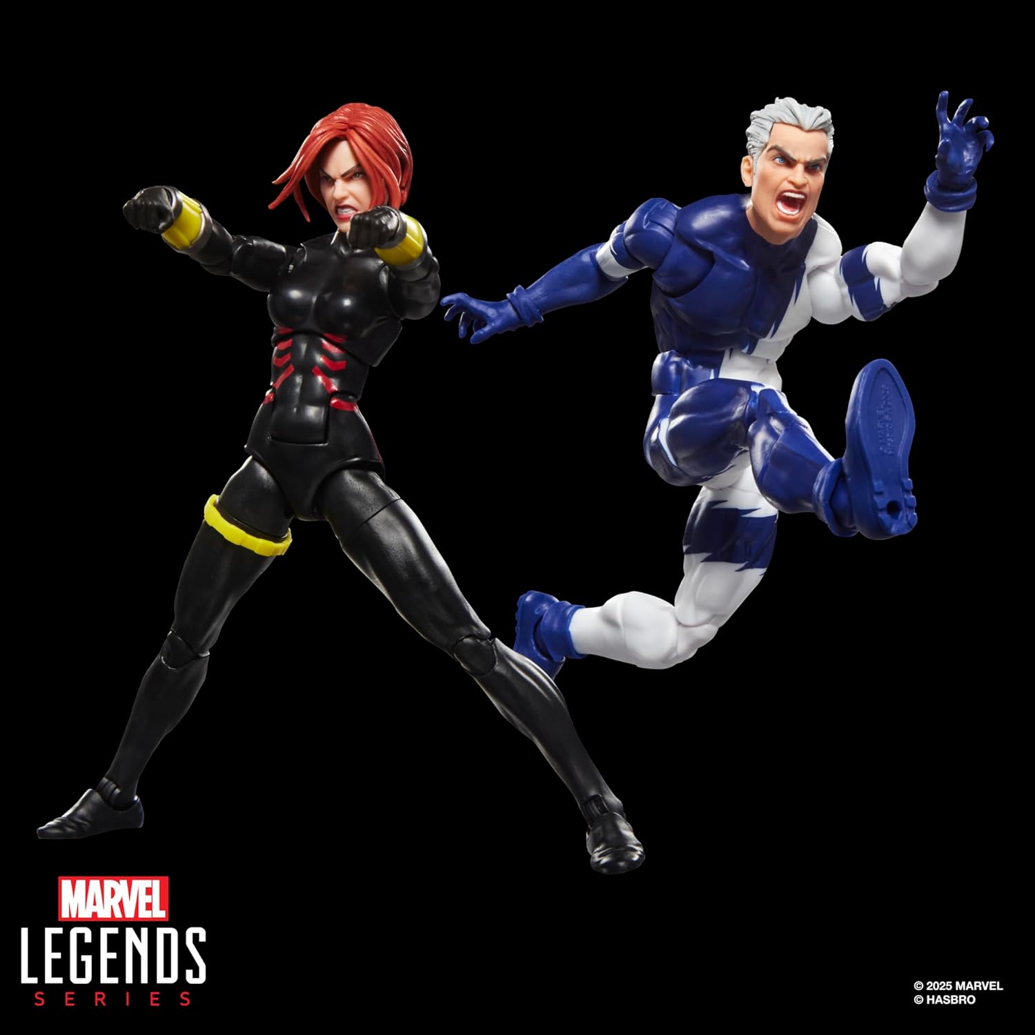 Marvel Legends Avengers Black Widow and Quicksilverの画像