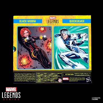 Marvel Legends Avengers Black Widow and Quicksilverの画像