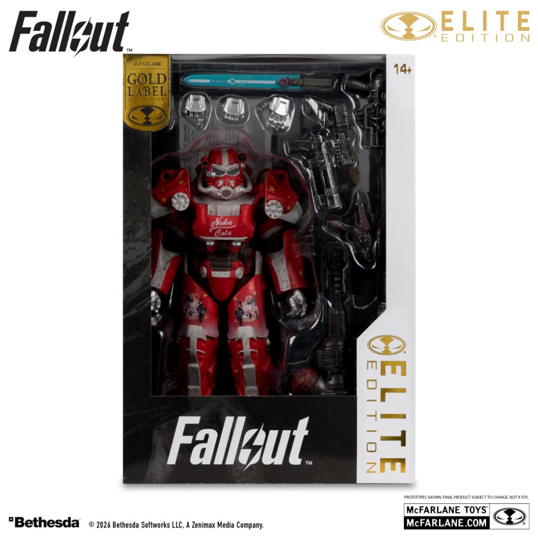 【限定】 McFarlane Elite Edition Fallout 76 Nuka Cola T-60 Gold Labelの画像
