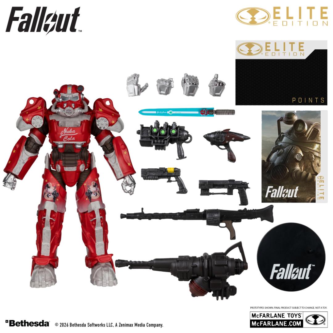 【限定】 McFarlane Elite Edition Fallout 76 Nuka Cola T-60 Gold Labelの画像