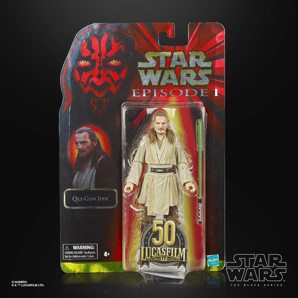 Star Wars TBS Episode I Lucasfilm 50th Anniv Qui-Gon Jinn 6-Inch Action Figureの画像