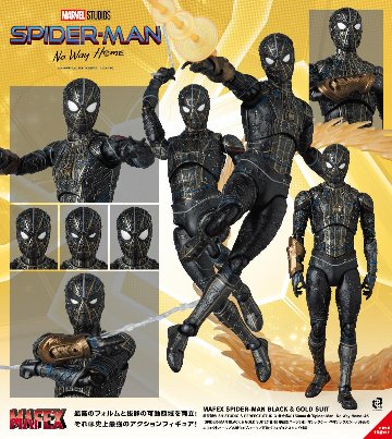 MAFEX SPIDER-MAN BLACK & GOLD SUITの画像