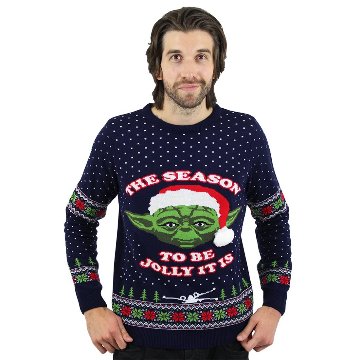 Star Wars Master Yoda Ugly Sweater画像