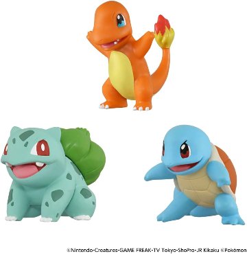 ポケットモンスター ポケモン30周年記念 モンコレ旅立ちの3匹セット カントー地方の画像