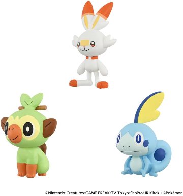 ポケットモンスター ポケモン30周年記念 モンコレ旅立ちの3匹セット ガラル地方の画像