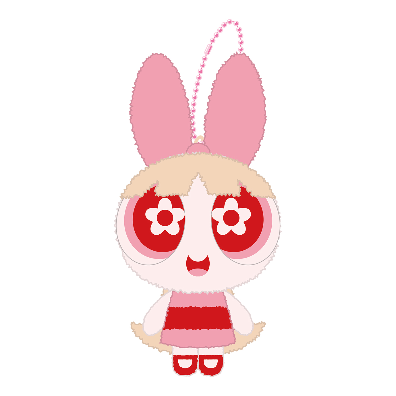 パワーパフガールズ ぬいぐるみキーホルダー ブロッサムの画像