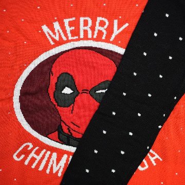 Marvel Deadpool Merry Chimichanga Ugly Sweater画像