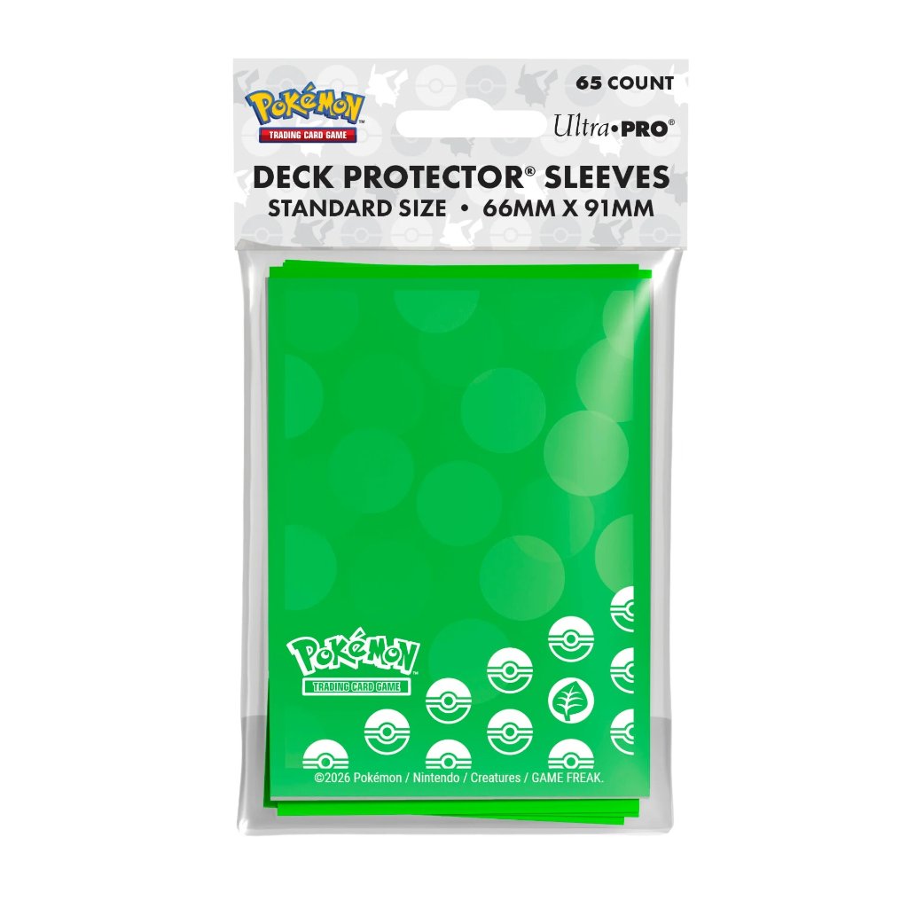 ウルトラプロ UltraPRO　ポケモンカードゲーム デッキプロテクター スリーブ くさタイプ スタンダードサイズ 66x91 65枚入の画像
