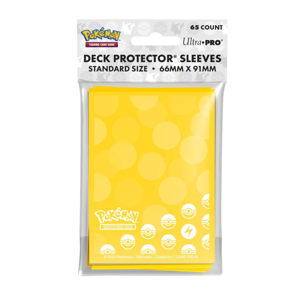 ウルトラプロ UltraPRO　ポケモンカードゲーム デッキプロテクター スリーブ でんきタイプ スタンダードサイズ 66x91 65枚入の画像