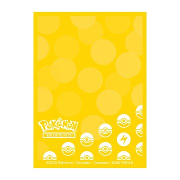 ウルトラプロ UltraPRO　ポケモンカードゲーム デッキプロテクター スリーブ でんきタイプ スタンダードサイズ 66x91 65枚入の画像