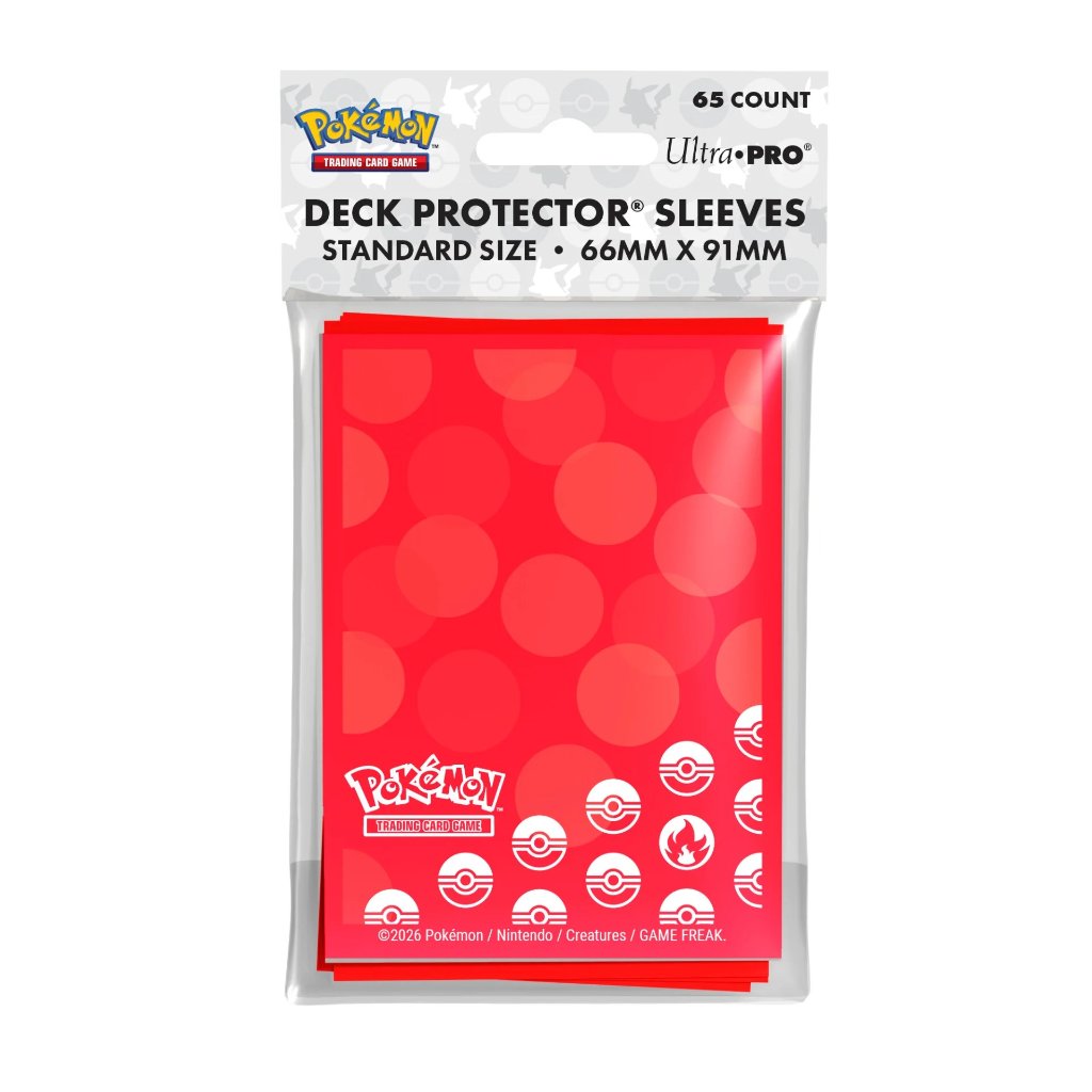 ウルトラプロ UltraPRO　ポケモンカードゲーム デッキプロテクター スリーブ ほのおタイプ スタンダードサイズ 66x91 65枚入の画像