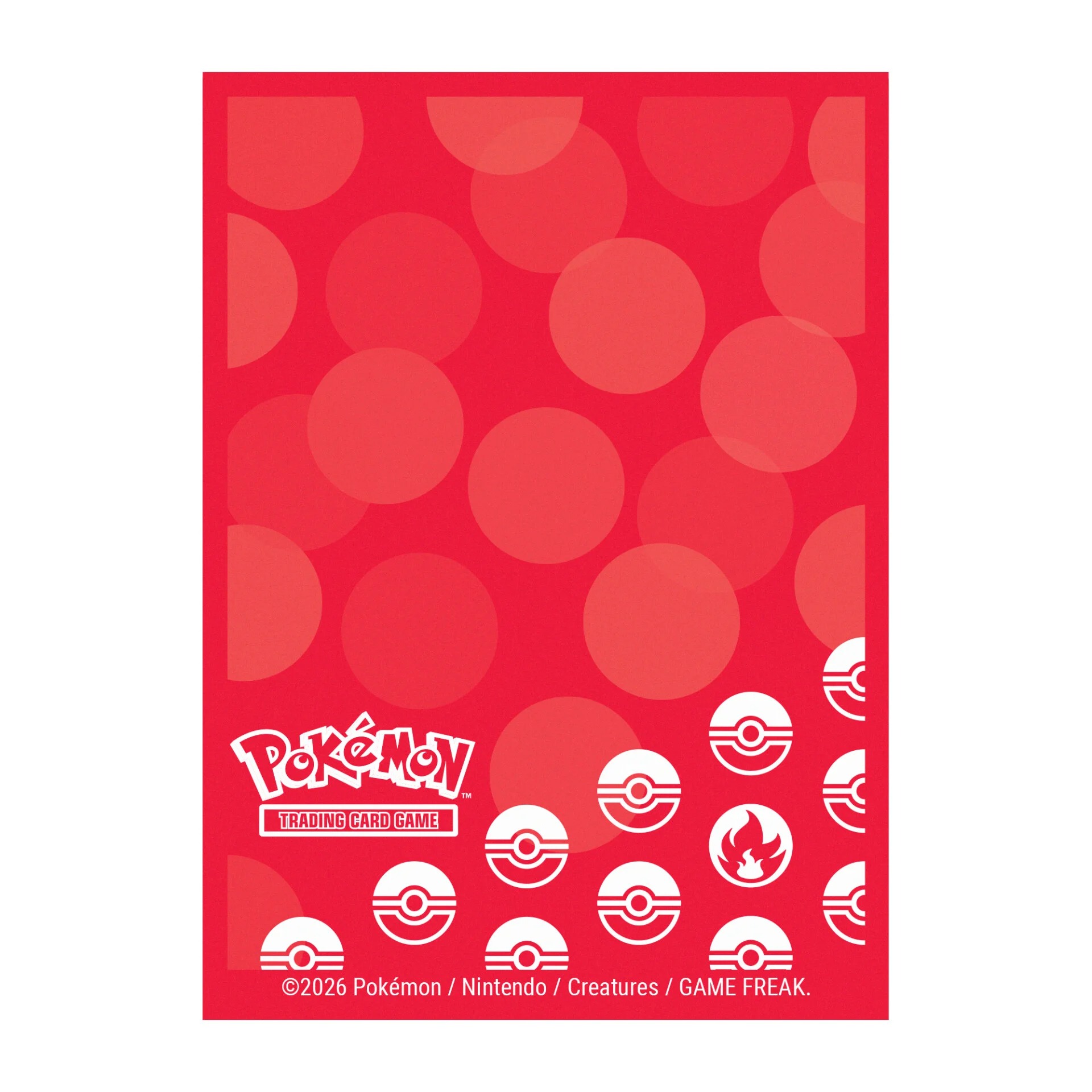 ウルトラプロ UltraPRO　ポケモンカードゲーム デッキプロテクター スリーブ ほのおタイプ スタンダードサイズ 66x91 65枚入の画像