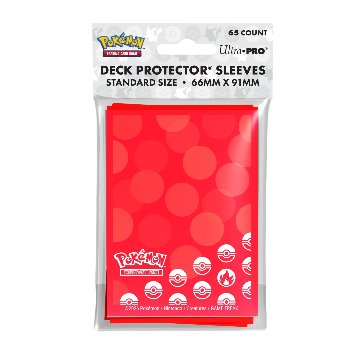 ウルトラプロ UltraPRO　ポケモンカードゲーム デッキプロテクター スリーブ ほのおタイプ スタンダードサイズ 66x91 65枚入の画像