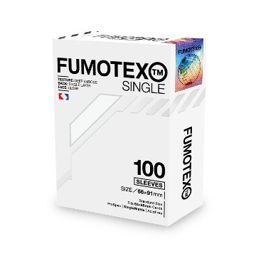 FUMOTEX SINGLE SLEEVE シングルスリーブ ホワイトプラチナ 100枚 66x91 エンボス マット ポケカOKの画像