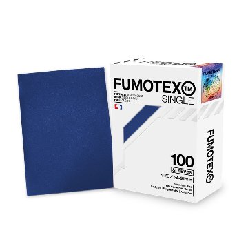 FUMOTEX SINGLE SLEEVE シングルスリーブ ブルーサファイア 100枚 66x91 エンボス マット ポケカOKの画像