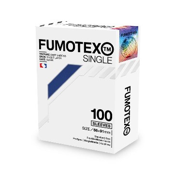 FUMOTEX SINGLE SLEEVE シングルスリーブ ブルーサファイア 100枚 66x91 エンボス マット ポケカOKの画像