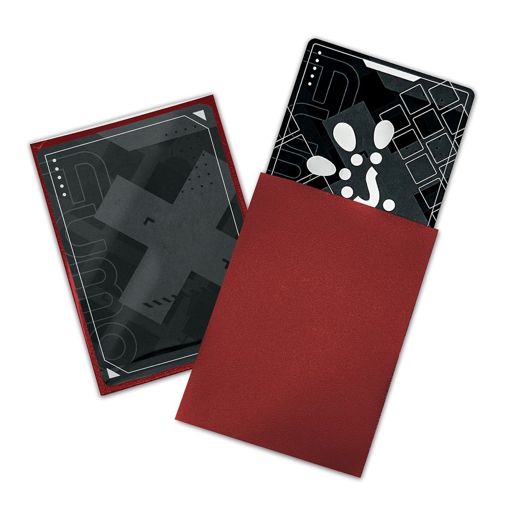 FUMOTEX SINGLE SLEEVE シングルスリーブ レッドルビー 100枚 66x91 エンボス マット ポケカOKの画像