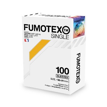 FUMOTEX SINGLE SLEEVE シングルスリーブ イエロートパーズ 100枚 66x91 エンボス マット ポケカOKの画像