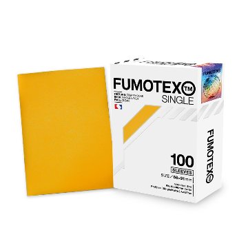 FUMOTEX SINGLE SLEEVE シングルスリーブ イエロートパーズ 100枚 66x91 エンボス マット ポケカOKの画像