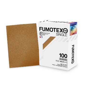 FUMOTEX SINGLE SLEEVE シングルスリーブ ゴールデンゴールド 100枚 66x91 エンボス マット ポケカOKの画像