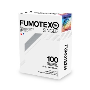 FUMOTEX SINGLE SLEEVE シングルスリーブ シルバークロム 100枚 66x91 エンボス マット ポケカOKの画像