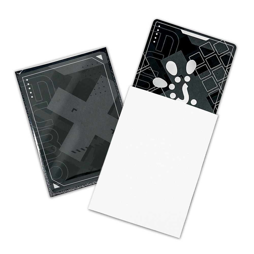 FUMOTEX DUAL SLEEVE デュアルスリーブ ホワイトマグノリア 100枚 66.5x92.5 エンボス マット 裏面黒 ポケカOKの画像
