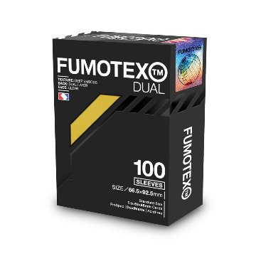 FUMOTEX DUAL SLEEVE デュアルスリーブ イエローフリージア 100枚 66.5x92.5 エンボス マット 裏面黒 ポケカOKの画像