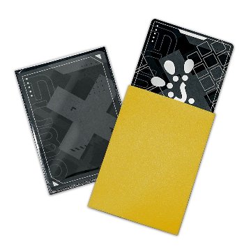 FUMOTEX DUAL SLEEVE デュアルスリーブ イエローフリージア 100枚 66.5x92.5 エンボス マット 裏面黒 ポケカOKの画像