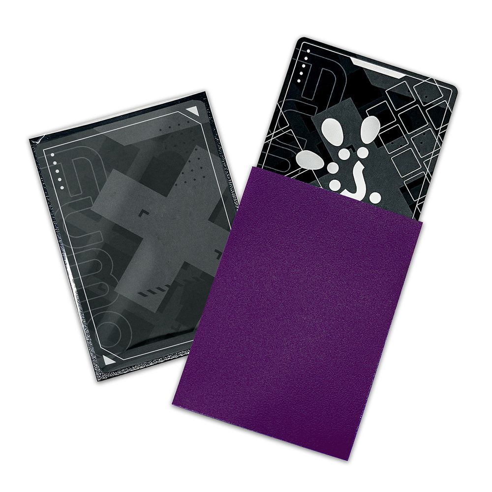 FUMOTEX DUAL SLEEVE デュアルスリーブ バイオレットビオラ 100枚 66.5x92.5 エンボス マット 裏面黒 ポケカOKの画像