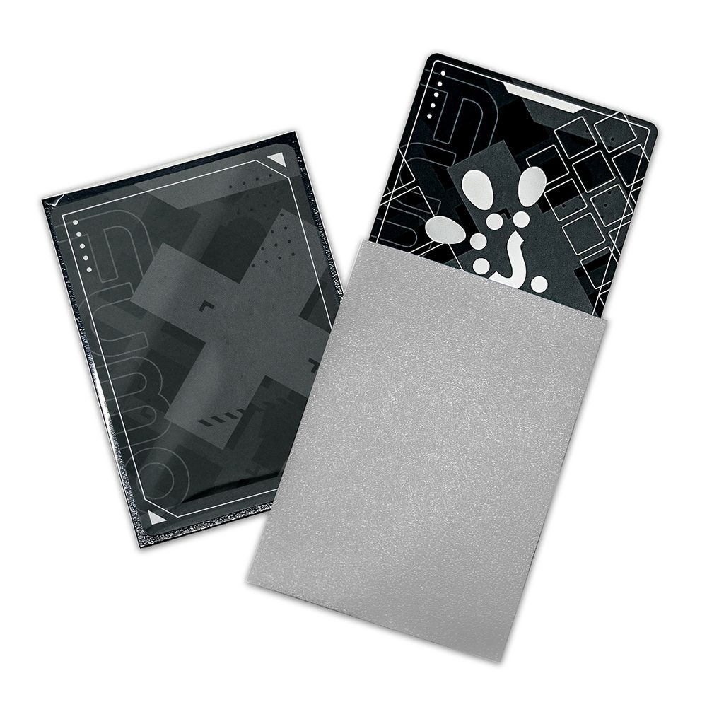 FUMOTEX DUAL SLEEVE デュアルスリーブ シルバーリリー 100枚 66.5x92.5 エンボス マット 裏面黒 ポケカOKの画像