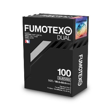 FUMOTEX DUAL SLEEVE デュアルスリーブ シルバーリリー 100枚 66.5x92.5 エンボス マット 裏面黒 ポケカOKの画像