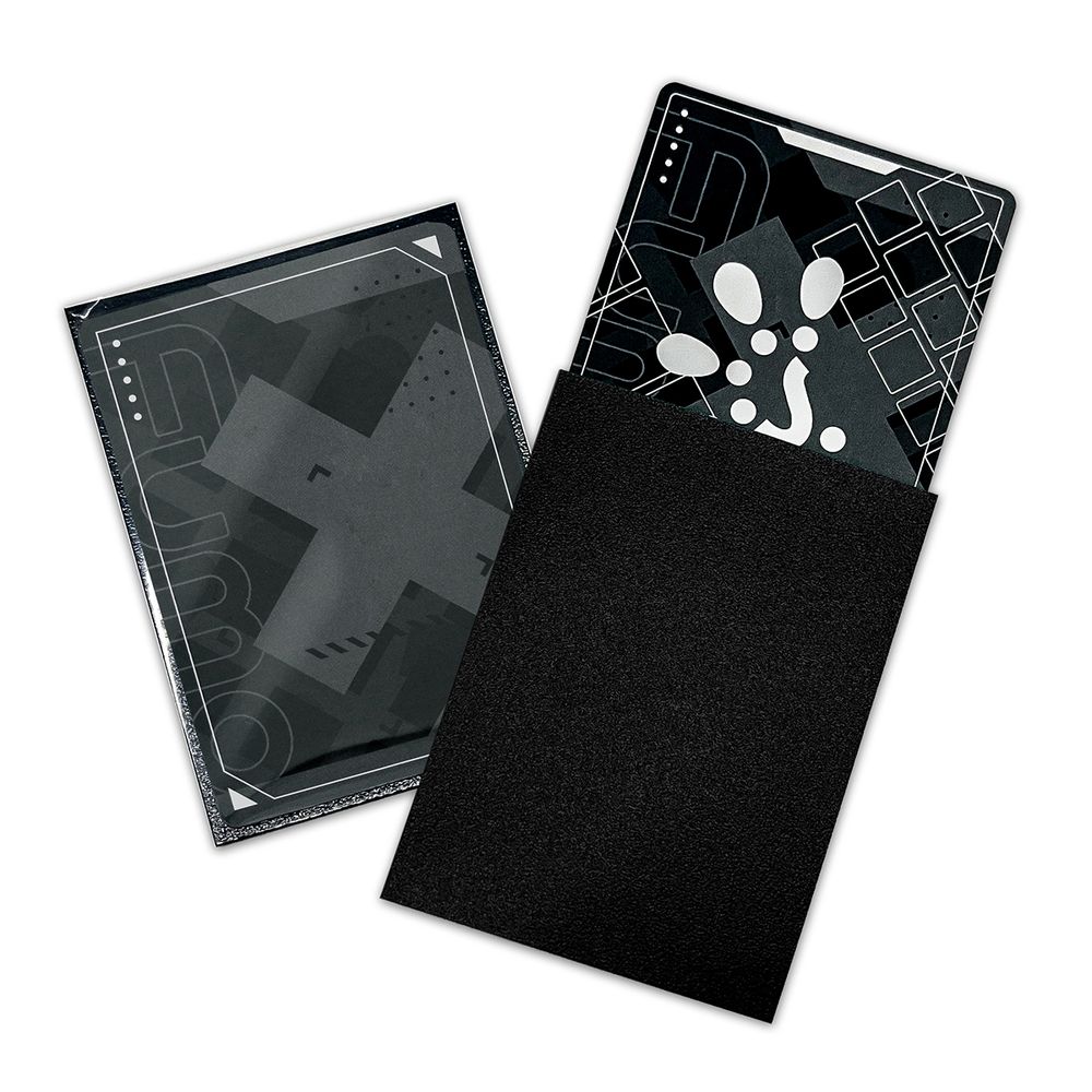 FUMOTEX DUAL SLEEVE デュアルスリーブ ブラックエボニー 100枚 66.5x92.5 エンボス マット 裏面黒 ポケカOKの画像