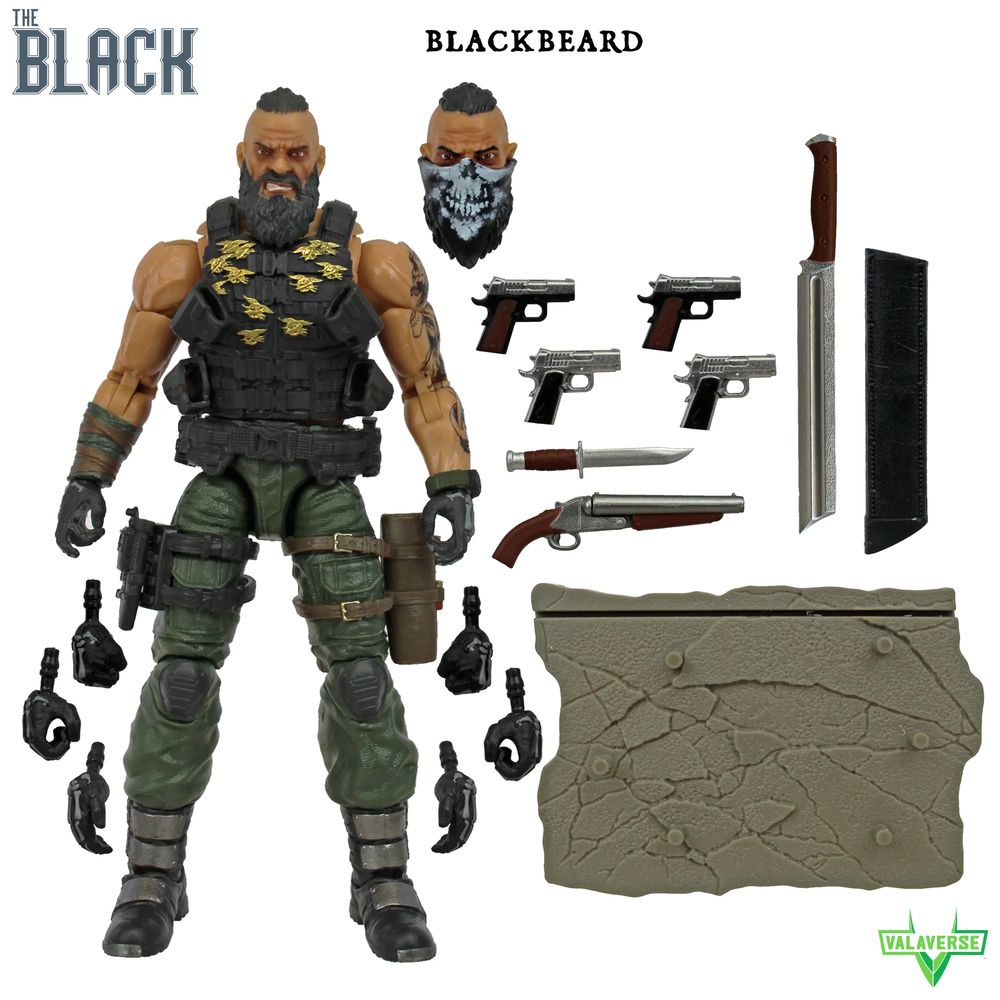 Valaverse Action Force Series The Black Blackbeard 6-Inch Action Figureの画像