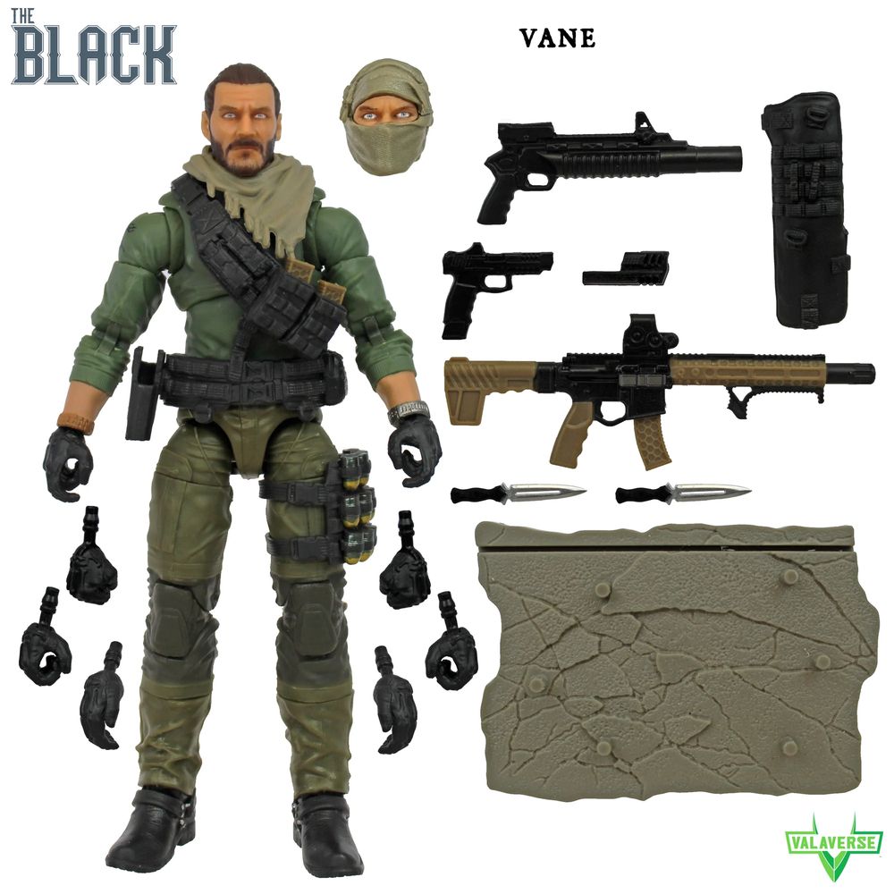 Valaverse Action Force Series The Black Vane 6-Inch Action Figureの画像