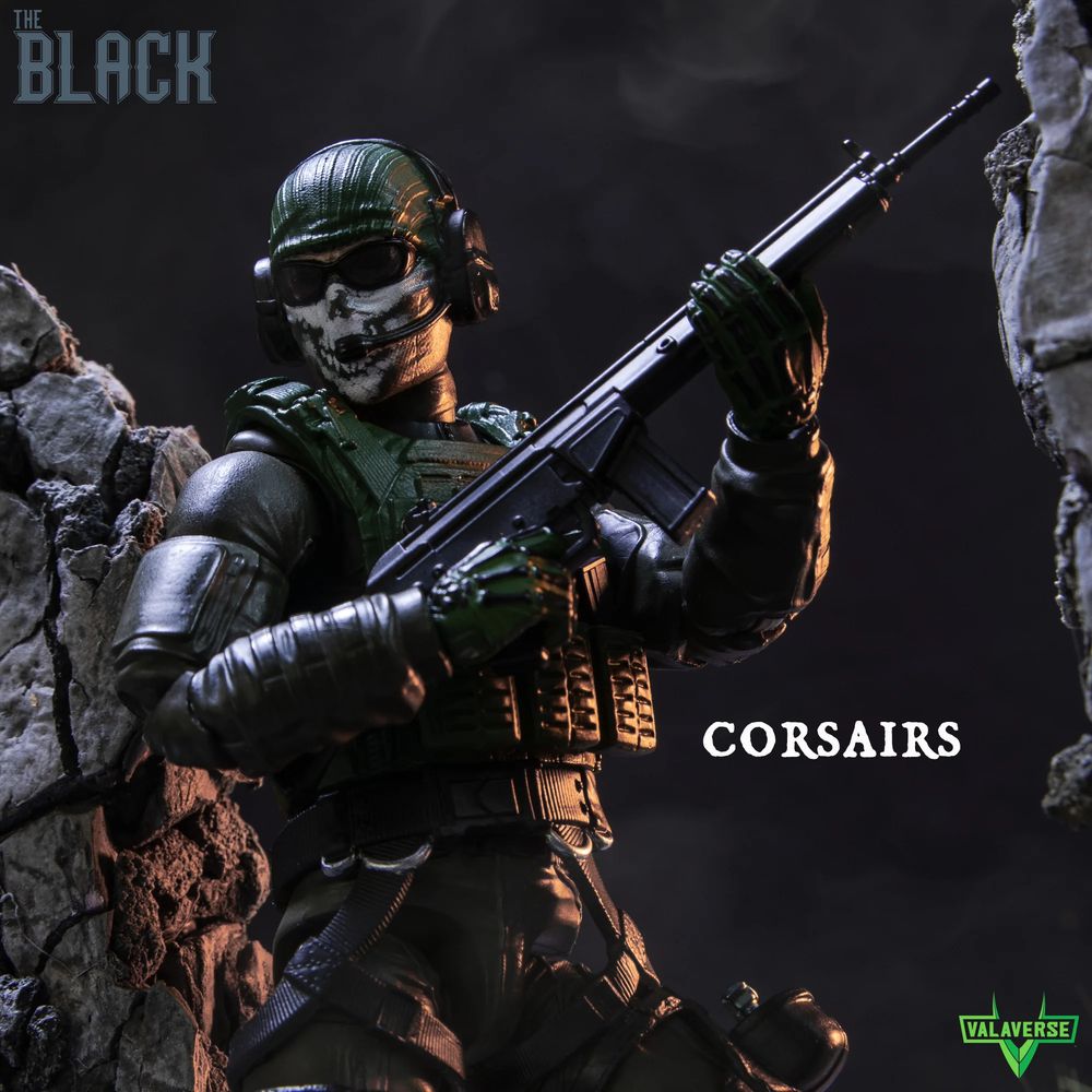 Valaverse Action Force Series The Black Corsairs 6-Inch Action Figureの画像