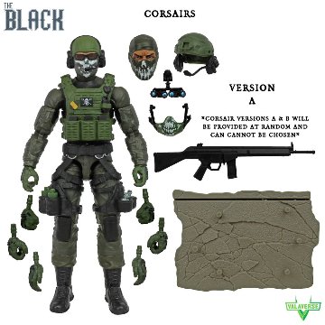 Valaverse Action Force Series The Black Corsairs 6-Inch Action Figureの画像