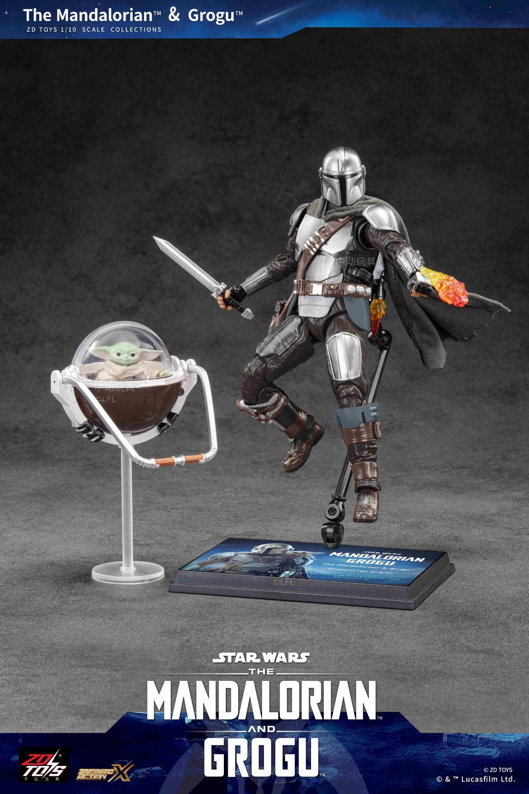 スター・ウォーズ アクションフィギュア マンダロリアン&グローグーの画像