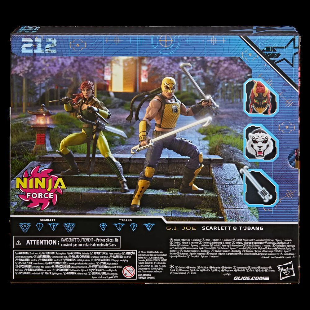 G.I. Joe Classified Series Ninja Force Scarlett and T'Jbang(212)の画像