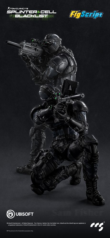 CCSTOYS FigScriptシリーズ Splinter Cell(スプリンターセル) Sam Fisher(サム・フィッシャー) 1/12スケール可動フィギュアの画像