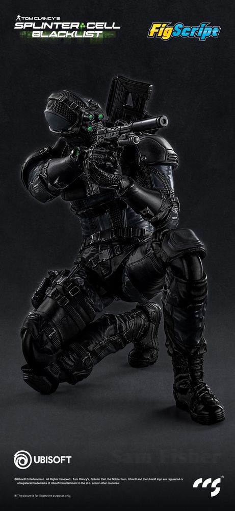 CCSTOYS FigScriptシリーズ Splinter Cell(スプリンターセル) Sam Fisher(サム・フィッシャー) 1/12スケール可動フィギュアの画像