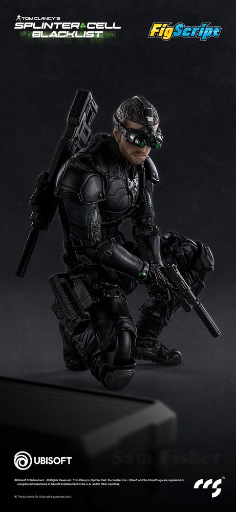 CCSTOYS FigScriptシリーズ Splinter Cell(スプリンターセル) Sam Fisher(サム・フィッシャー) 1/12スケール可動フィギュアの画像