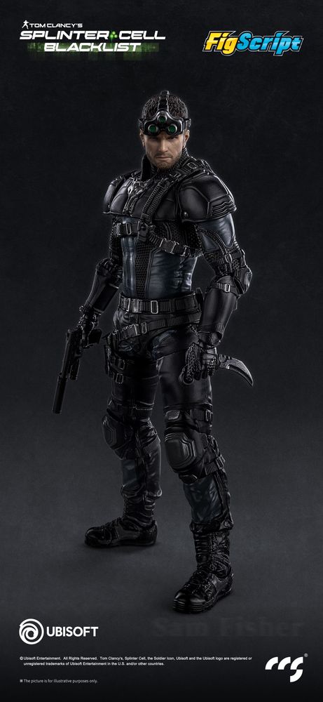 CCSTOYS FigScriptシリーズ Splinter Cell(スプリンターセル) Sam Fisher(サム・フィッシャー) 1/12スケール可動フィギュアの画像