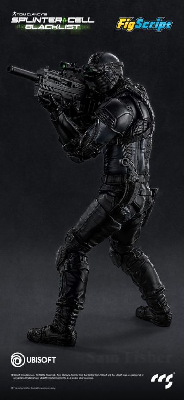 CCSTOYS FigScriptシリーズ Splinter Cell(スプリンターセル) Sam Fisher(サム・フィッシャー) 1/12スケール可動フィギュアの画像