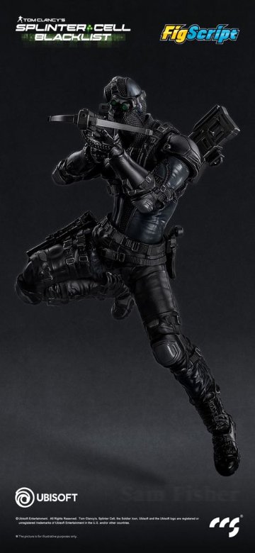 CCSTOYS FigScriptシリーズ Splinter Cell(スプリンターセル) Sam Fisher(サム・フィッシャー) 1/12スケール可動フィギュアの画像