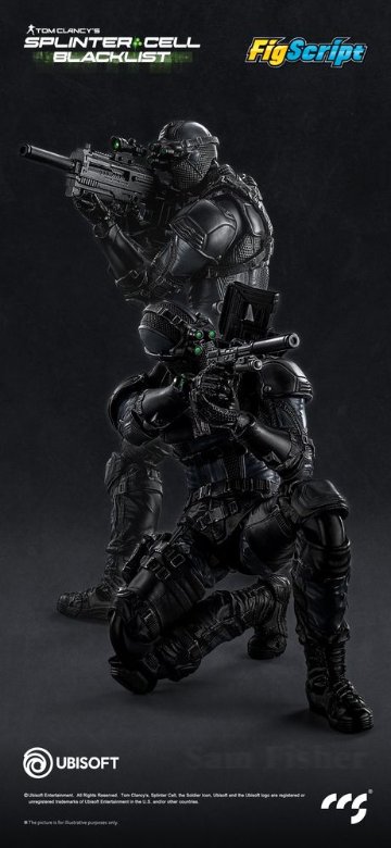 CCSTOYS FigScriptシリーズ Splinter Cell(スプリンターセル) Sam Fisher(サム・フィッシャー) 1/12スケール可動フィギュアの画像