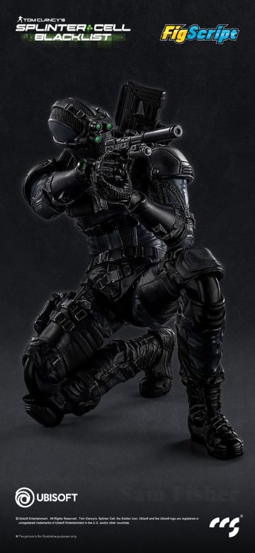 CCSTOYS FigScriptシリーズ Splinter Cell(スプリンターセル) Sam Fisher(サム・フィッシャー) 1/12スケール可動フィギュアの画像