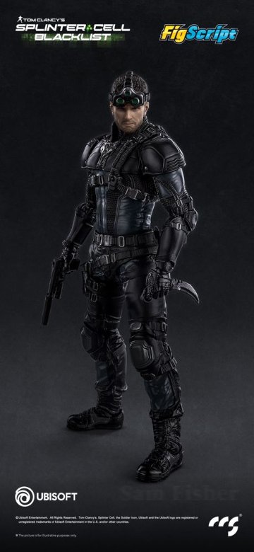 CCSTOYS FigScriptシリーズ Splinter Cell(スプリンターセル) Sam Fisher(サム・フィッシャー) 1/12スケール可動フィギュアの画像