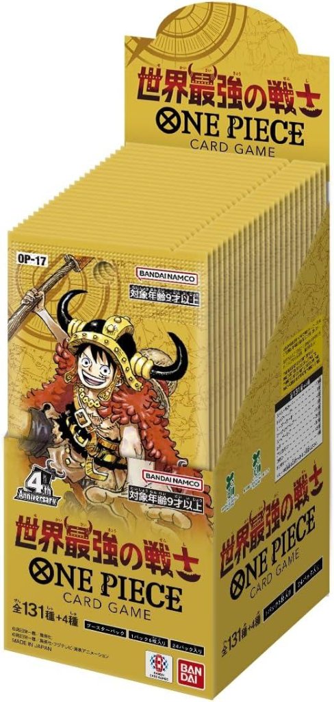 【BOX販売】 ONE PIECE カードゲーム ブースターパック 世界最強の戦士 OP-17の画像